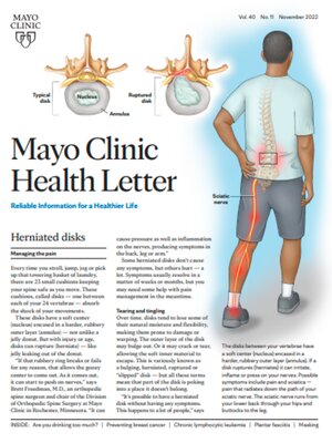 cover image of November 2022. Mayo Clinic Health Letter